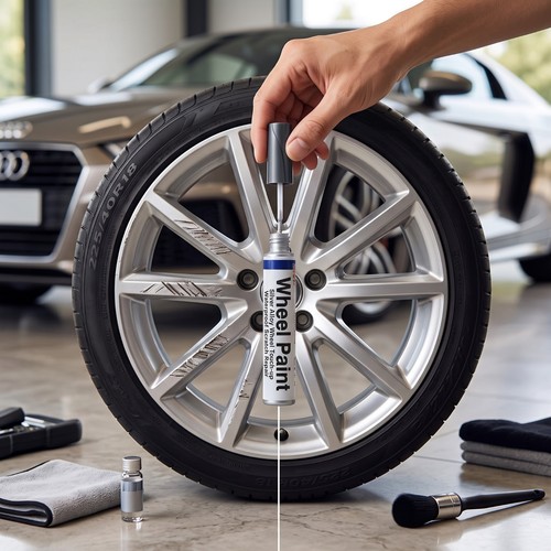Silver alloy wheel - alloy,