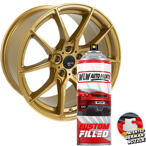 Alloy wheel paint - wheel, gold